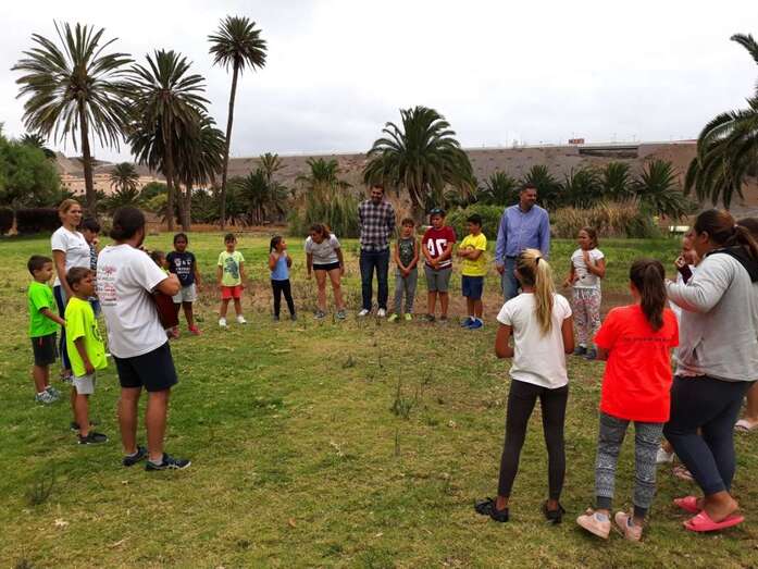 Los concejales Diego Ojeda y Abraham Santana visitaron el proyecto (Foto TA)